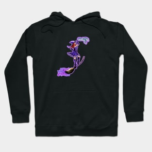 Purple Halloween Witch Hoodie